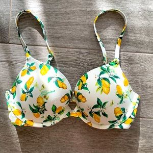 Victoria’s Secret Lemon Print Bikini Top